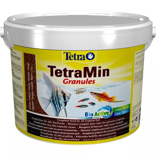 Tetra TetraMin Granules Сухой корм для всех аквариумных рыб в гранулах 10 л - фото №3