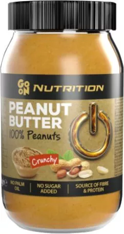 Арахісова паста GO ON Nutrition Peanut butter crunchy 100% 900 г (5900617041142)