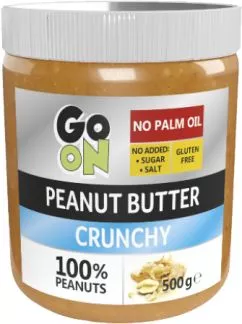 арахісова паста GO ON Nutrition Peanut butter crunchy 500 г (5900617038265)