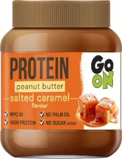 Арахісова паста GO ON Nutrition Protein Peanut butter 350 г Salted Caramel (5900617039798)