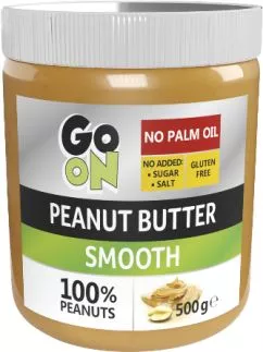 арахісова паста GO ON Nutrition Peanut butter smooth 500 г (5900617038289)