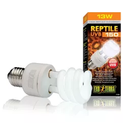 Компактна люмінесцентна лампа Exo Terra «Reptile UVB 150» для опромінення променями УФ-В спектра 13 W, E27 (для опромінення) (PT2188)