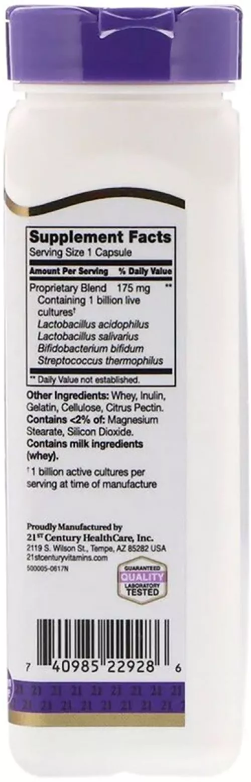 Суміш пробіотиків 21st Century Acidophilus 150 капсул (740985229286) - фото №2
