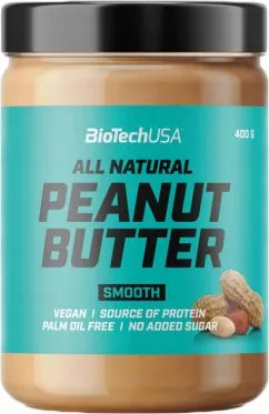 Замінник харчування BioTech Peanut Butter 400 г Гладкий (5999076235100)