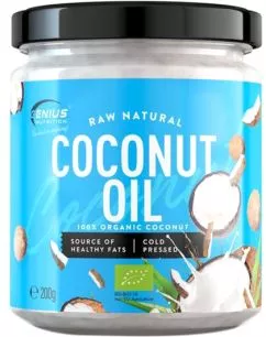 Масло Genius Nutrition 200 г кокосовое масло (Органическое) (7357626009287)