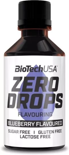 Ароматизовані краплі Biotech Zero Drops 50 мл Чорниця (5999076233809)
