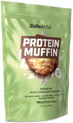 Протеїновий кекс Biotech Protein Muffin 750 г білий шоколад (5999076240791)