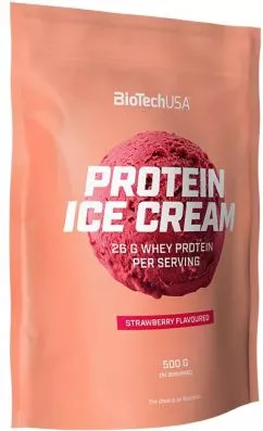 Протеїнове морозиво Biotech Protein Ice Cream 500 г полуниця (5999076232062)