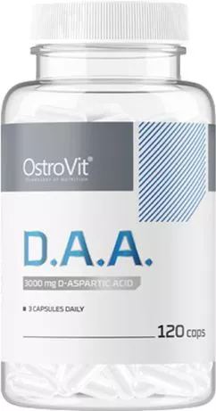 Бустер тестостерона OstroVit D.A.A. 120 капсул (5903933911168)