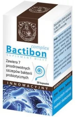 Харчова добавка Bonimed Bactiobon Complex 20 капсул Пробіотики (5906395039098)