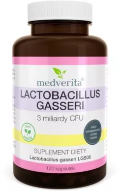 Пищевая добавка Medverita Lactobacillus Gasseri LGS06 120 капсул (5903686580345)