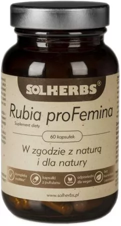 Пищевая добавка Solherbs Рубия Профемину 60 капсул (5908224731043)