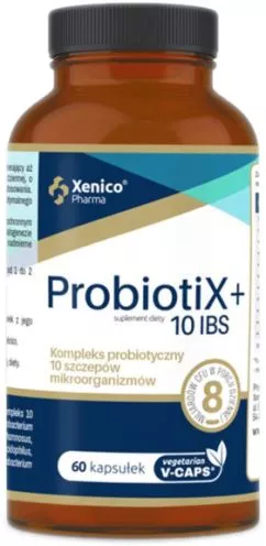 Пищевая добавка Xenico Pharma Probiotix+ 10 IBS 60 капсул (5905279876781)