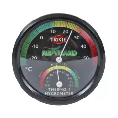 Термометр-гигрометр для террариума Trixie механический, с наклейкой d=7,5 см (76113)