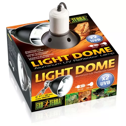 Плафон для лампы Exo Terra "Light Dome" с алюминиевым рефлектором E27, d=18 см (PT2057) - фото №2