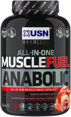 Гейнер USN Muscle Fuel Anabolic 2000 г Клубника (6009694862349)