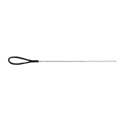 Повідець-ланцюг Trixie з нейлоновою ручкою 1 м / 4 мм (чорний) (14031)