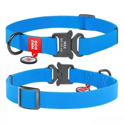 Нашийник Collar WAUDOG Waterproof 24-40 см/20 мм (блакитний) (C27932)