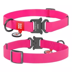 Нашийник Collar WAUDOG Waterproof 24-40 см/20 мм (рожевий) (C27937)