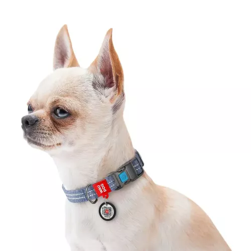 Нашийник Collar WAUDOG Re-cotton 24-40 см / 20 мм (синій) (C028812) - фото №3