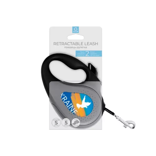 Повідець-рулетка Collar WAUDOG R-leash «Прапор» S 5 м / 15 кг (C8124-0229-01) - фото №2