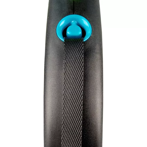 Поводок-рулетка Flexi с лентой Black Design L 5 м/50 кг (синяя) (FL 034132) - фото №2