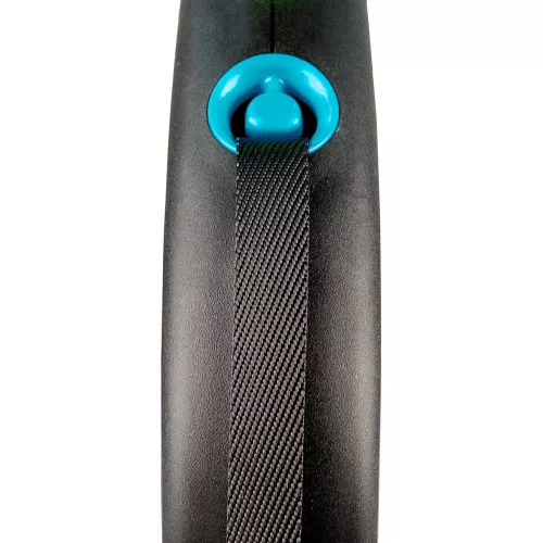 Поводок-рулетка Flexi с лентой Black Design M 5 м/25 кг (синяя) (FL 034033) - фото №2