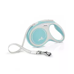 Flexi New Comfort Поводок-рулетка для собак с лентой М 5м/25 кг голубая (FL 043615)