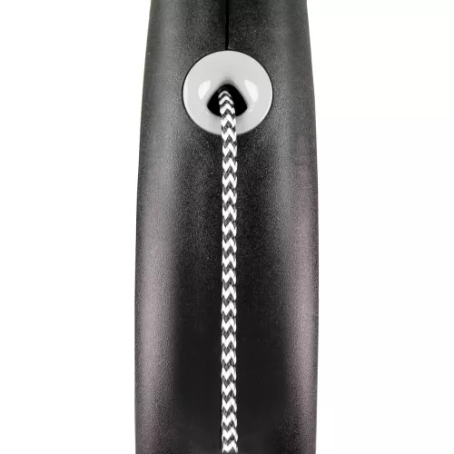 Flexi Black Design Поводок-рулетка для собак с тросом M 5м/20 кг черная (FL 033401) - фото №2