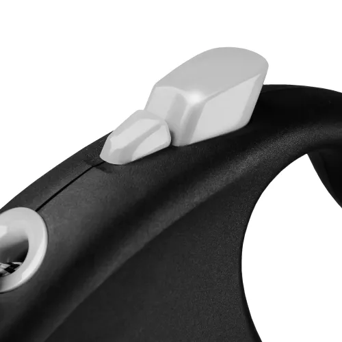 Flexi Black Design Повідець-рулетка для собак з тросом M 5м/20 кг чорна (FL 033401) - фото №3
