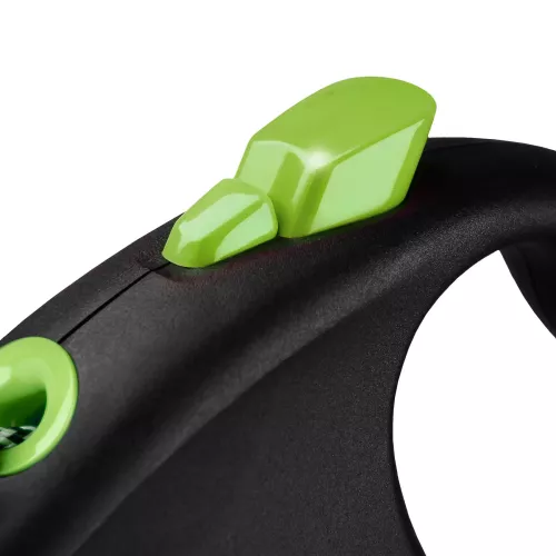 Flexi Black Design Поводок-рулетка для собак с тросом M 5м/20 кг зеленая (FL 033425) - фото №3