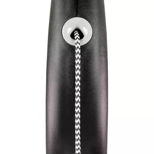 Flexi Black Design Поводок-рулетка для собак с тросом S 5м/12 кг черная (FL 033302) - фото №2