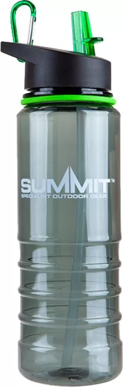 Бутылка Summit Tritan Bottle с соломинкой и карабином зеленая 700 мл (696000G)