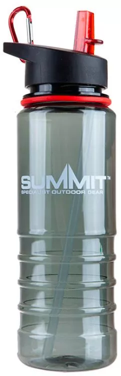Бутылка Summit Tritan Bottle с соломинкой и карабином красная 700 мл (696000R)