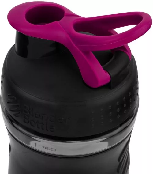 Шейкер BlenderBottle SportMixer с шариком 820 мл Черно-розовый (SportMixer 28 oz черно-розовый) - фото №3