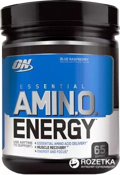 Аминокислота Optimum Nutrition Essential Amino Energy 65 порций Blue Raspberry (748927023190)