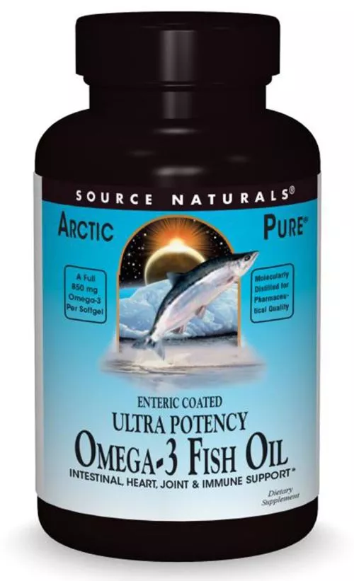 Жирні кислоти Source Naturals Натуральна Омега-3 з Риб'ячого Жира, 850 мг, ArcticPure, 30 желатинових капсул (21078020158) - фото №2