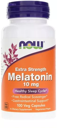 Аминокислота Now Foods Мелатонин 10 мг 100 капсул (733739035578)