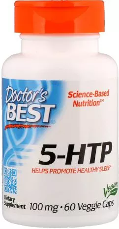 Амінокислота Doctor's Best 5-HTP (Гідрокситриптофан) 100 мг 60 капсул (753950000773)