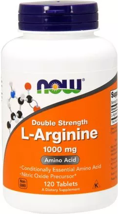 Аминокислота Now Foods L-Аргинин 1000 мг 120 таблеток (733739000354)