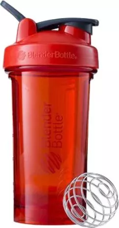 Спортивная бутылка-шейкер BlenderBottle Pro24 Tritan с шариком 710 мл Красная (Pro24 Red)