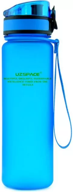 Пляшка для води Uzspace Frosted 1000 мл Блакитна (6955482371015)