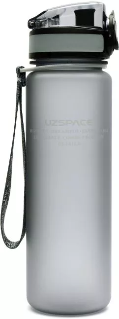 Бутылка для воды Uzspace Frosted 500 мл Серая (6955482370902)