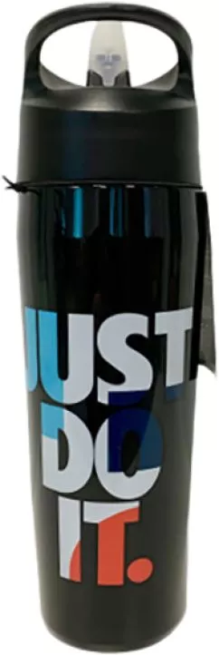 Бутылка для воды Nike N.000.0034.931.24 TR Hypercharge Straw Bottle Graphic 24 Oz 709 мл Черная (887791370303)
