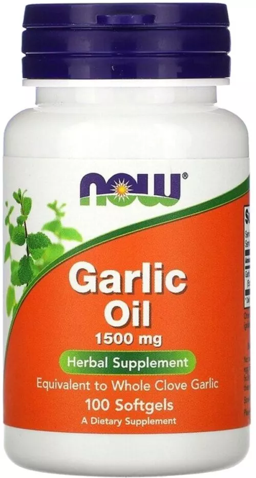 Часникова олія, 1500 мг, Garlic Oil, Now Foods 100 гелевих капсул (733739017901) - фото №2