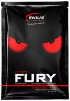 Передтренувальний комплекс Genius Nutrition Fury Extreme Sachet 18 г Малинова бомба (GN210)