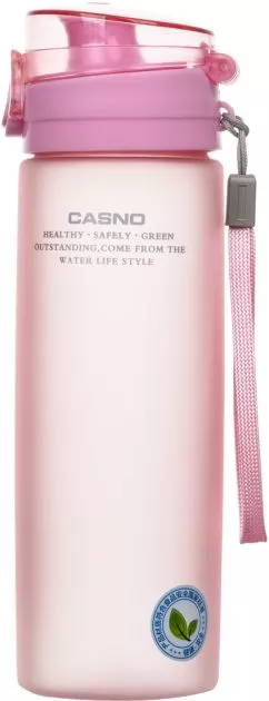 Бутылка для воды Casno KXN-1157 650 мл Розовая (KXN-1157_Pink)