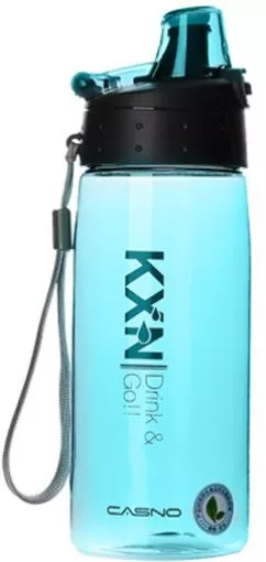 Бутылка для воды Casno KXN-1179 580 мл Голубая (KXN-1179_Blue)