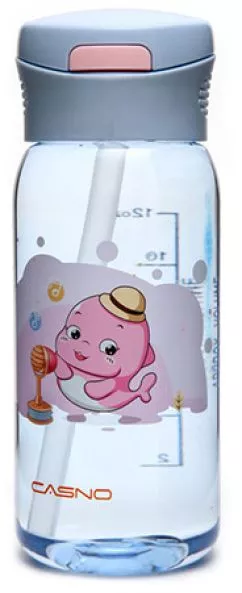 Бутылка для воды Casno KXN-1195 400 мл Сиреневая (дельфин) (KXN-1195_Lilac)