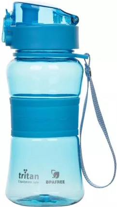 Пляшка для води CASNO KXN-1104 Tritan 400 мл Блакитна (KXN-1104_Aqua_Tritan)